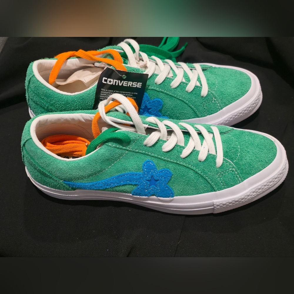 Converse Golf le Fleur x One Star Ox Jolly Green Size Men 6.5, Women 8.5, No Box